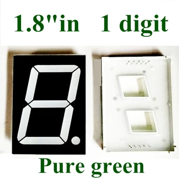 10ШТ 1,8-инчов 1 Битов 7-Сегментен Чистият зелен led Дисплей 1,8 