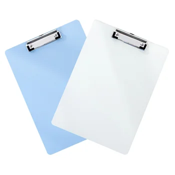 2 елемента Поставка за запис карандашных на схемата в клипборда, скоба за офис документи (случаен цвят)