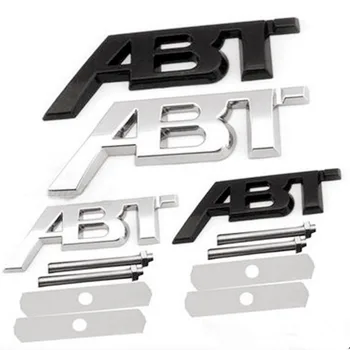 3D Метален Икона на Задния Багажник на Колата Предна Решетка ABT Лого на Емблемата на Стикер Стикер За Volkswagen Golf Audi RS3 ABT S3 S5 Q5 Q8 A4 B8 A3 8V