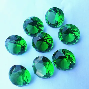5 бр./лот 30 мм k9 Зелен кристал сватбени аксесоари с диаманти, украса за рожден ден и празнични подаръци, украси за дома