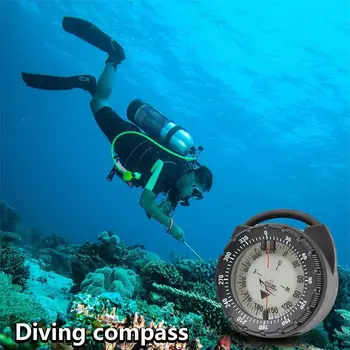 50-метров компас за гмуркане на открито Професионален Водоустойчив навигатор Цифрови светещи балансирани часовници за гмуркане под вода
