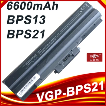 6600 mah Нова Батерия за лаптоп BPS13 за SONY VGP-BPS13/S BPS13A/B, VGP-BPS13A/Q VGP-BPL13 BPS21 TX57CN
