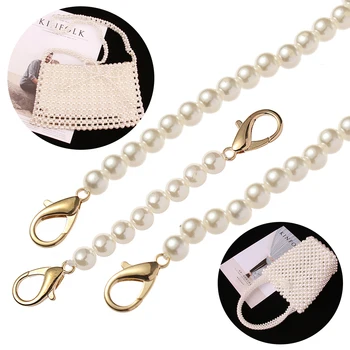 8 мм калин каишка за чанти, дръжки за чанти, смяна на чантата си със собствените си ръце, най-Дългата верига от топчета за ремъци за чанти, аксесоари за колани с перли