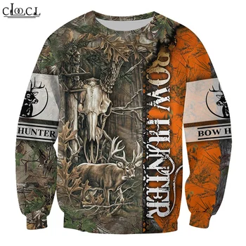 CLOOCL Най-новия любимец на Лов за елен, 3D принт, мъжки и дамски блузи, есенна мода, пуловер в стил харадзюку с дълъг ръкав, директна доставка