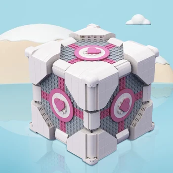 MOC е светло претеглят куб-съдружник Градивен елемент на Триизмерно пространство Научно-фантастичен украшение Тухли, Играчки, Подаръци