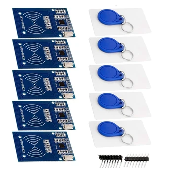 RFID-комплект RC522 с баркод, с чип и карта 13,56 Mhz SPI е Съвместим с Arduino и Raspberry Pi