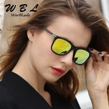 WarBLade 2019 Класически поляризирани слънчеви очила Мъжки Реколта Мъжки Цветни Слънчеви очила За мъже от Модната марка Огледално Нюанси Oculos