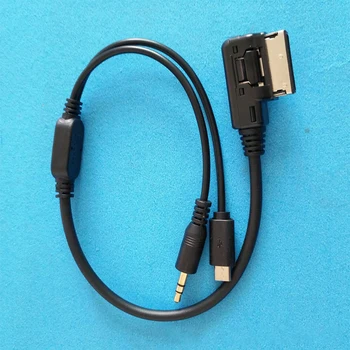 Авто аудио кабел Micro USB за автомобил камион, автоматично адаптер, професионално зареждане