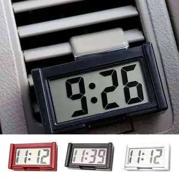 Автомобилни цифрови часовници Mini Watch с голям екран Украсяват интериора на вашия автомобил елегантни електронни автомобилни мини часовник Modern Paste