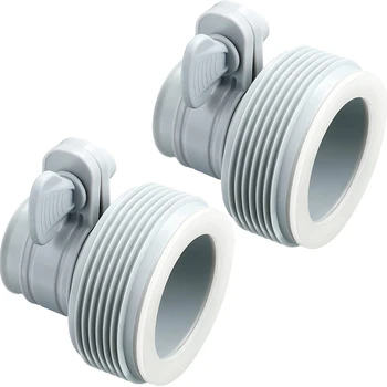 Адаптери за маркучи от тип B от 1,25 инча до 1,5 инча Комплект за преобразуване маркуч Адаптер B за помпа-филтър за басейн Intex и система за подаване на солена вода