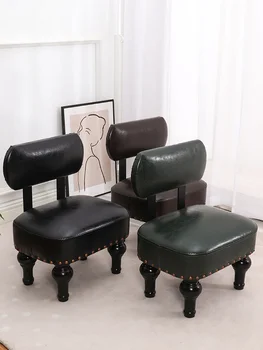 Американски творчески столче за преобличане на обувки за възрастни, холна масичка със стол в хола, ниска табуретка