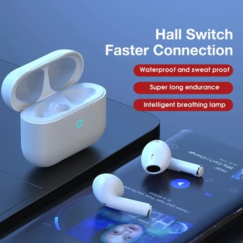 Безжични слушалки Bluetooth 5.3 True със зарядно устройство, водоустойчиви слушалки с регулатор на силата на звука, мини слушалки TWS с усилвател за спорт Безжични слушалки Bluetooth 5.3 True със зарядно устройство, водоустойчиви слушалки с регулатор на силата на звука, мини слушалки TWS с усилвател за спорт 1