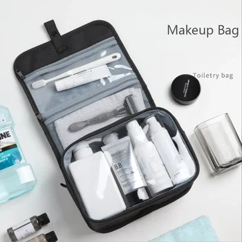 Висококачествени пътнически козметични чанти, дамски водоустойчив косметичка, органайзер за тоалетни принадлежности, подвесная чанта за съхранение на сухи и мокри неща