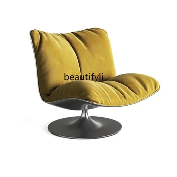 Индивидуално модерна творческа и малко луксозно кресло за отдих от фибростъкло, италиански одноместное стол от прост плат специална форма