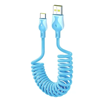 Кабел за предаване на данни 6A Type-C кабел, Съвместим с Vivo Huawei OPPO OnePlus Realme Honor 6A Flash Charging