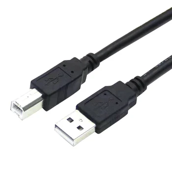 Кабел за принтер, USB 2.0 щепсела от тип A до щепсела тип B кабел за принтер и скенер Кабел за принтер, USB 2.0 щепсела от тип A до щепсела тип B кабел за принтер и скенер 1