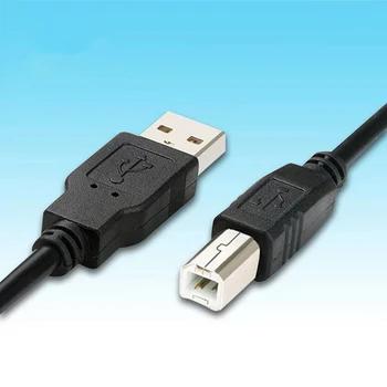Кабел за принтер, USB 2.0 щепсела от тип A до щепсела тип B кабел за принтер и скенер Кабел за принтер, USB 2.0 щепсела от тип A до щепсела тип B кабел за принтер и скенер 3