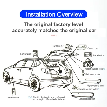 Комплект за хранене на задната врата с електрически люк, автоматично управление на багажником, автомобилен подемник, комплект за захранване на задния капак за Toyota Fortuner 2009-2022, електрически багажник Комплект за хранене на задната врата с електрически люк, автоматично управление на багажником, автомобилен подемник, комплект за захранване на задния капак за Toyota Fortuner 2009-2022, електрически багажник 4