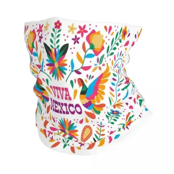 Мексико Мексико Цветя Текстура Viva Кърпа Шейная Гетра Ветрозащитный Шал За Лице Калъф Мъже, Жени Превръзка На Главата Тръба Балаклава