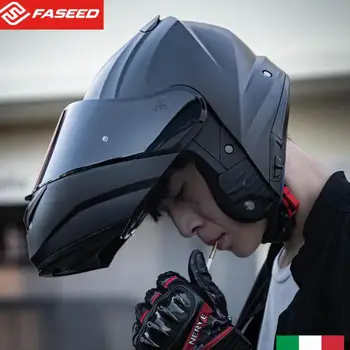 Мотоциклет шлем FASEED 908 с панти капак и две лещи за моторните състезания и круизи, мотоциклети предпазна каска Capacet