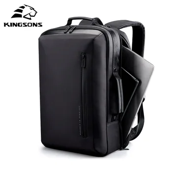 Мъжки бизнес раница за лаптоп Kingsons с диагонал 15,6 инча, анти-кражба водоустойчива чанта през рамо, с висококачествена чанта за пътуване до работа за мъже