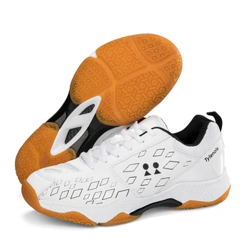 Мъжки професионални обувки за бадминтон, чифт спортни обувки, Дамски висококачествени дишащи спортни обувки за тенис, размер 36-46