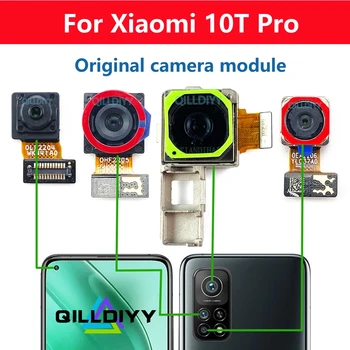 Оригинален Модул Предна Камера за Обратно виждане За Xiaomi Mi 10T Pro 5G 10tpro Задната част на Основната Камера Селфи Широки Малки Части Flex Кабел