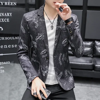През пролетта на нов сако с дълги ръкави 2023 година, Корейската версия на тънките красив модерен младежки ежедневна костюм-яке 
