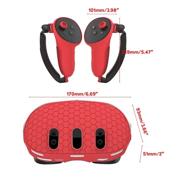 Силиконов калъф за слушалки Защитни обвивки за VR-слушалки, ръкави, джоб за нов совалка Силиконов калъф за слушалки Защитни обвивки за VR-слушалки, ръкави, джоб за нов совалка 2