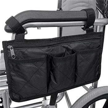Странична чанта за съхранение на оръжие инвалидни колички за повечето колела и аксесоари за мобилни устройства Странична чанта за съхранение на оръжие инвалидни колички за повечето колела и аксесоари за мобилни устройства 4