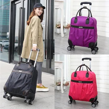 Универсална чанта за количка Мъжки дамски Преносима Роликовая жаден Голям капацитет, чанта за багаж, чанта за носене