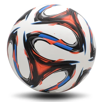 Футболна топка, с високо качество на Официалния размер на 5 Материал PU, Безшевни износоустойчива Тренировъчен мач Футболни спортни игри Футбол